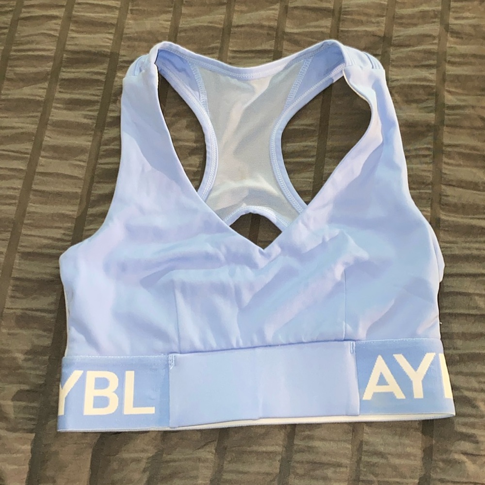 AYBL baby blue sports bra